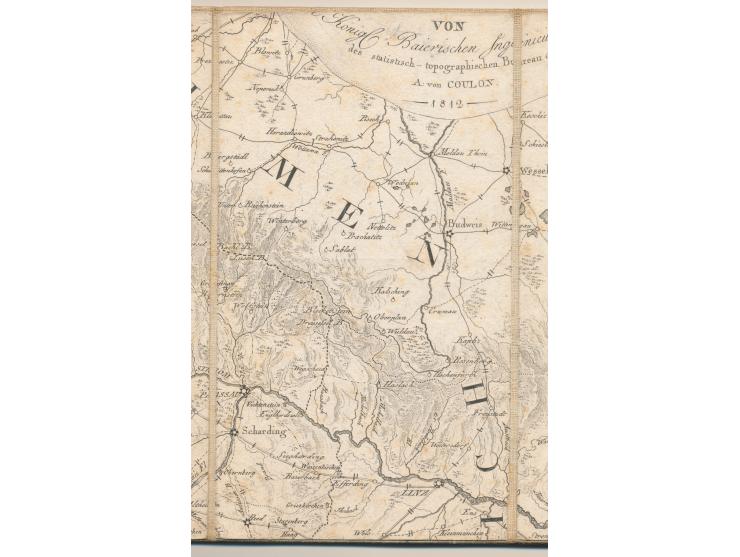 Simon Schropp, Cabinet de Geographie, Berlin:&nbsp; Landkarte Bayern, Stich von &nbsp;Carl Schleich jun. &nbsp;&amp; Johann B