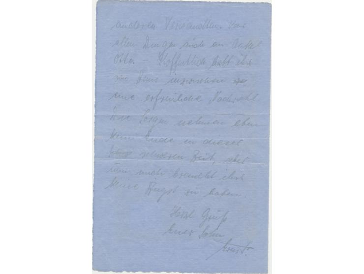 Ostpreußen-Kessel, &nbsp;Brief mit FPSt 10.3.45 nach Berlin, Absender FPNr. ... 32650 A = Stab I&nbsp; Panzer-Regiment "Großd