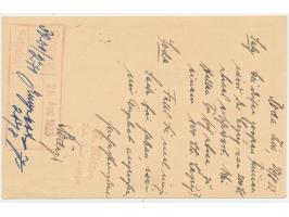 Roda (Thüring.), &nbsp;gebogener Zweizeiler&nbsp; Gebühr bezahlt / Postamt Roda &nbsp;(Setzkasten Type), handschriftlich 8000