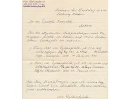 Briefumschlag aus Rendsburg an Deutsche Konsulat in Ankara durch Vermittlung des &nbsp;&nbsp;Türkischen Generalkonsulats &nbs