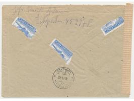 Seebrückenkopf Memel, &nbsp;seltener&nbsp; Auslands-Feldpostbrief in die Schweiz &nbsp;(Namensgleichheit von Absender und Emp