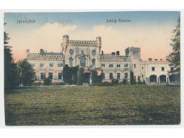 Feldpostkarte (Ansicht Jarotschin) mit Stempel Hohensalza 2 1.3.15 und rotem Briefstempel Vereinslazarettzug "Kaiserin" G 3 n