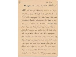 Ostpreußen-Kessel, Brief mit FPSt UB e 12.3.45 nach Berlin, handschriftlicher Absender ... FPNr. 16435 A = Regimentsstab Gren