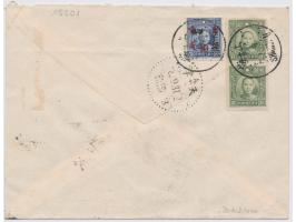 \sa60 { Japanische Besetzung von Zentralchina, }\~Luftpostbrief Shanghai  20.9.42 mit Mischfrankatur { \~20 Sen Luftpost }\~u
