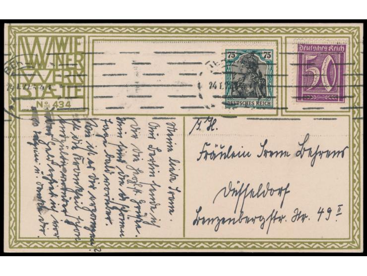 Wiener Werkstätte No. 434:  Berlin: Der Dom, mehrfarbig, Künstler-Signatur KG,  Gustav Kalhammer  (1886 - 1919),   Frankatur 