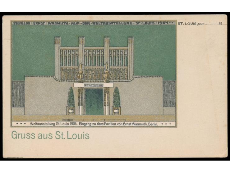 Möhring Bruno, &nbsp;Ausstellungsstand Pavillon des Verlags Ernst Wasmuth (Berlin) auf der Weltausstellung in St- Louis 1904