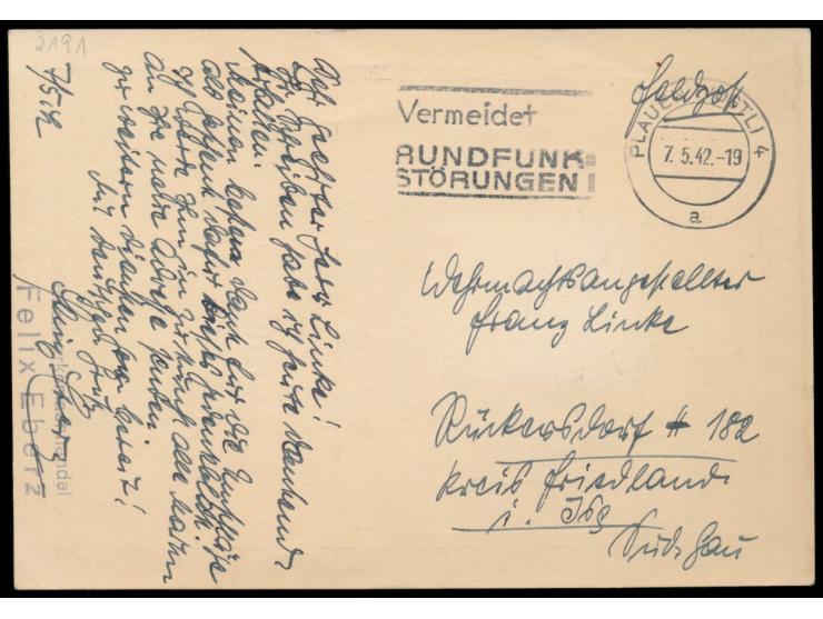Viktoria - Zum 20. April 1942 ...  mit Sondermarke 12 Pf. Hitler, Sonderstempel  Braunau (Inn)  20.4.1942, bedarfsgebraucht m
