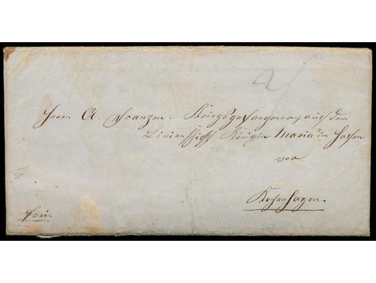 1. Schleswig-Holsteinischer Krieg 1848 bis 1951:  Faltbrief an den deutschen Kriegsgefangenen Anton Franzen (aus Neumünster, 