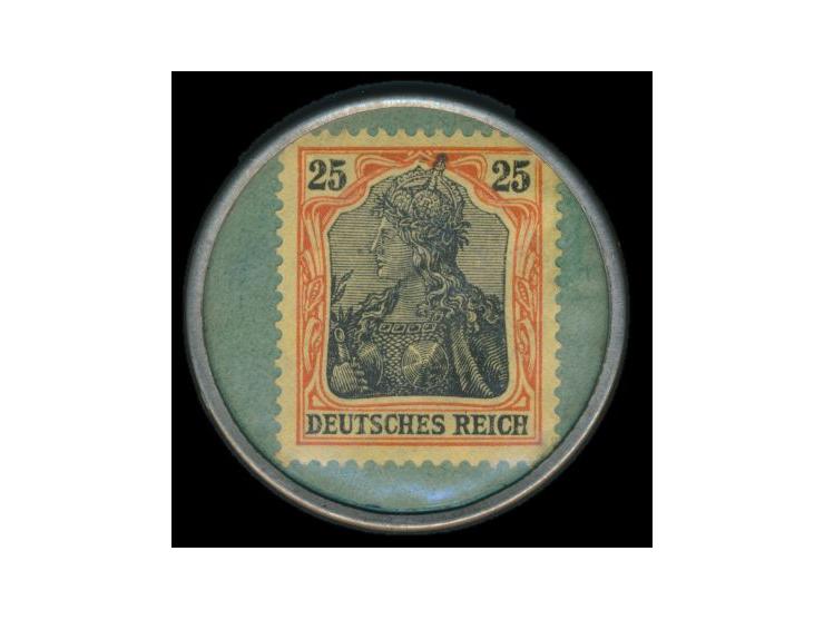 Kapselgeld:  "Opel-Automobil-Centrale Magdeburg" mit 25 Pf. Germania
Stichwort: Auto / Verkehr
Postleitzahl: 391
