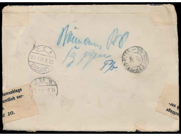 Einschreibbrief aus Brasilien mit Stempel  Nova Wurttemberg (R. do Sul)  26.7.20 nach Deutschland, Umschlag auf dem Postweg b