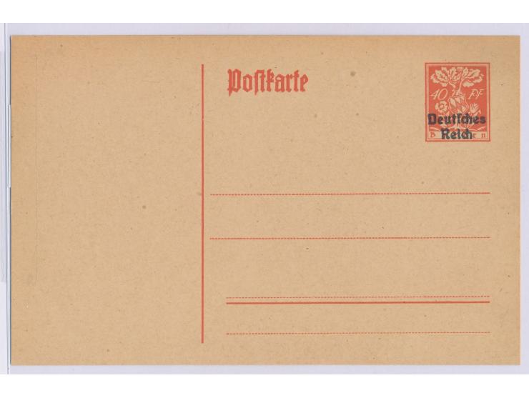 Bayern-Aufbrauchsganzsache 40 Pf. &nbsp;ohne Druckdatum, &nbsp;ungebraucht, MiPr. 230 
