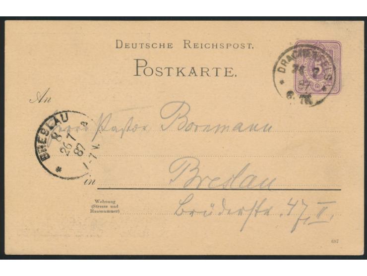 Gruß vom Drachenfels,  Bild F 38 / 5, Stempel Drachenfels 26.7.87, Ankunftstempel Breslau, Bedarf
Postleitzahl: 536
