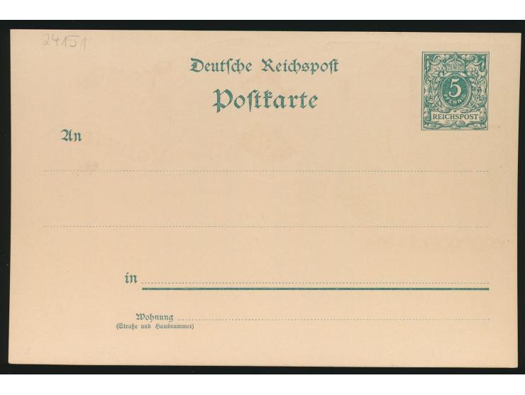 Berolina, Arminburg,  "24. Oct. 1565 In Arte Voluptas", zweifarbiger Zudruck auf P 36, Frech E 1 (Z) / 02, ungebraucht
