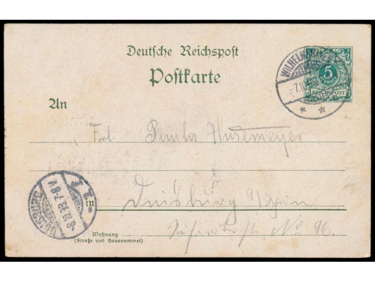 Wertstempel 5 Pf. Krone-Adler,  10 Deutsche Märchen: No. 10 - Des kleinen Hirten Glückstraum,  Dessin 45, Uhv: AGfAV, Frech E