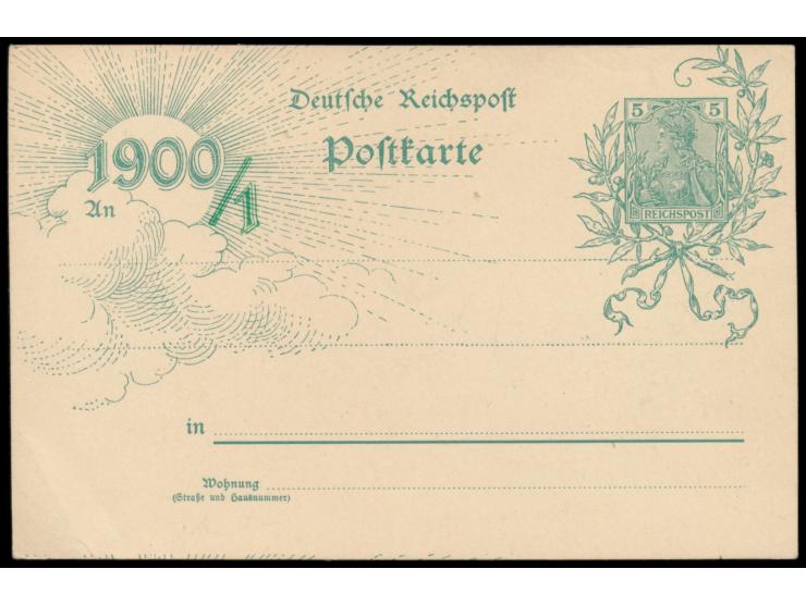 Jahrhundertwertstempel 5 Pf., rückseitig Bild  Danzig - Hauptbahnhof,  Frech F 30 (Z), ungebraucht, rechts unten schwacher Ec