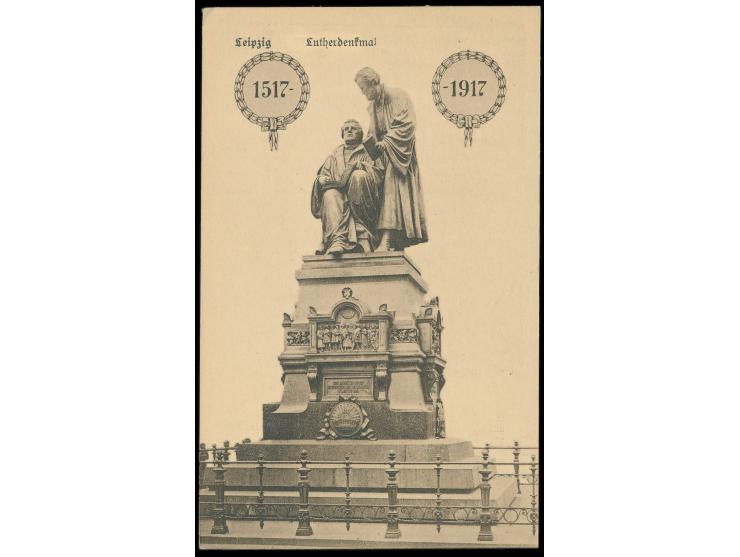 Lutherdenkmal Reformation,  Wertstempel 10 Pfg. Germania, seltenes Bild Frech D 2/1, ungebraucht
Stichwort: Christliche Thema