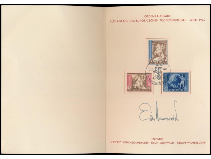 Europäischer Postkongress: &nbsp;Geschenkheft anlässlich der 500. Sitzung des Briefmarken-Sammler-Vereins Berlin-Wilmersdorf 