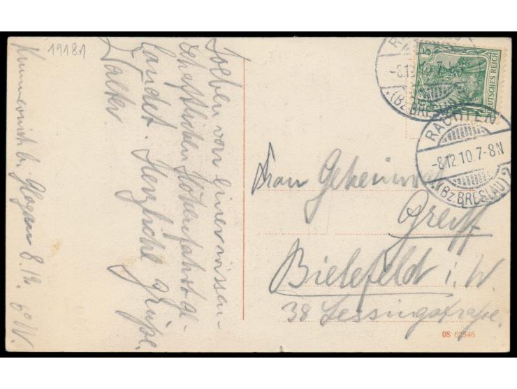 Ansichtskarte &nbsp;&quot;Schlesischer Verein für Luftschiffahrt, Breslau - Ballon Schlesien reisefertig&quot;, &nbsp;Frankat