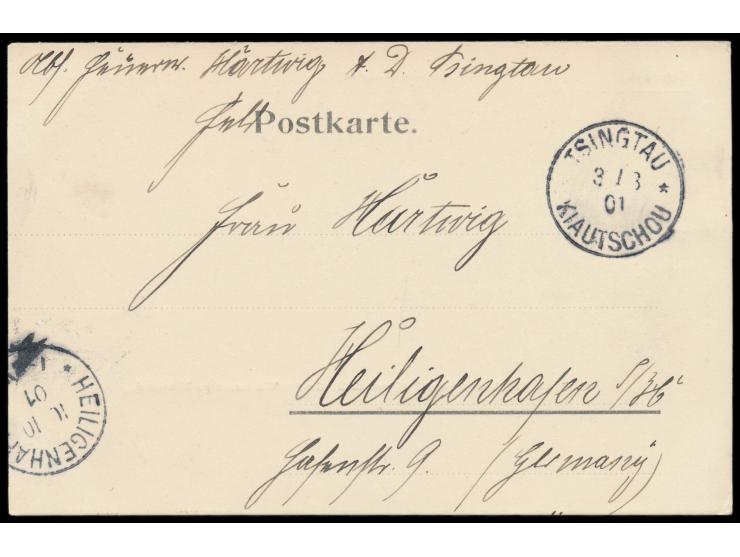 Ansichtskarte  Die Ankunft des Feldmarschalls Grafen Waldersee in Shanghai  (Deutsche Druckerei &amp; Verlagsanstalt Shanghai