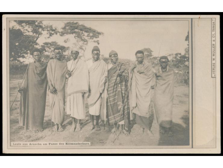 1903: 23 verschiedene Ansichtskarten aus dem Verlag &quot;W. Müller &amp; Co., Tanga&quot; mit Aufnahmen verschiedener Bevölk