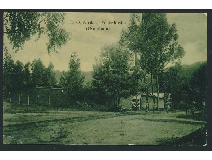 Ansichtskarte &nbsp;Wilhelmsthal (Usambara) &nbsp;mit Abbildung des Askari-Wachpostens, Verlag Walther Dobbertin, geschrieben