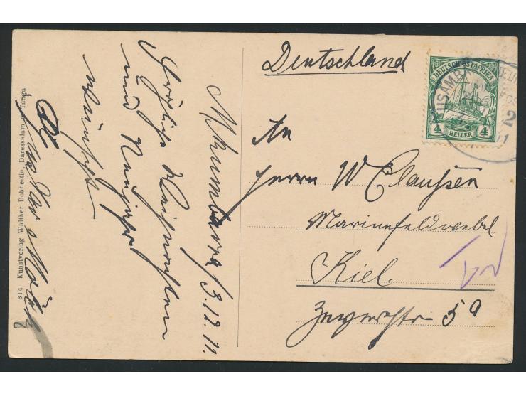 Ansichtskarte &nbsp;Wilhelmsthal (Usambara) &nbsp;mit Abbildung des Askari-Wachpostens, Verlag Walther Dobbertin, geschrieben