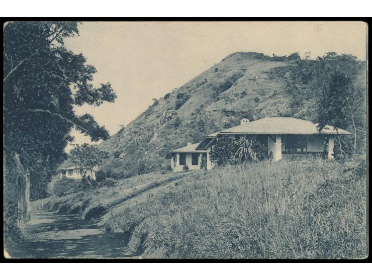 Ansichtskarte  Wugiri (Usambara),  Verlag W. Dobbertin, Frankatur 4 H., Stempel  Tanga  12.11.11, geschrieben in Buhuri, nach