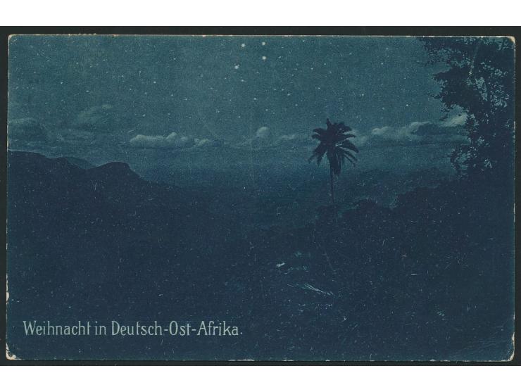 Stempel &nbsp;MSP No. 11 &nbsp;25.11.11, &nbsp;S.M.S. Seeadler &nbsp;in Daressalam, zwei Abschläge auf Ansichtskarte &quot;We