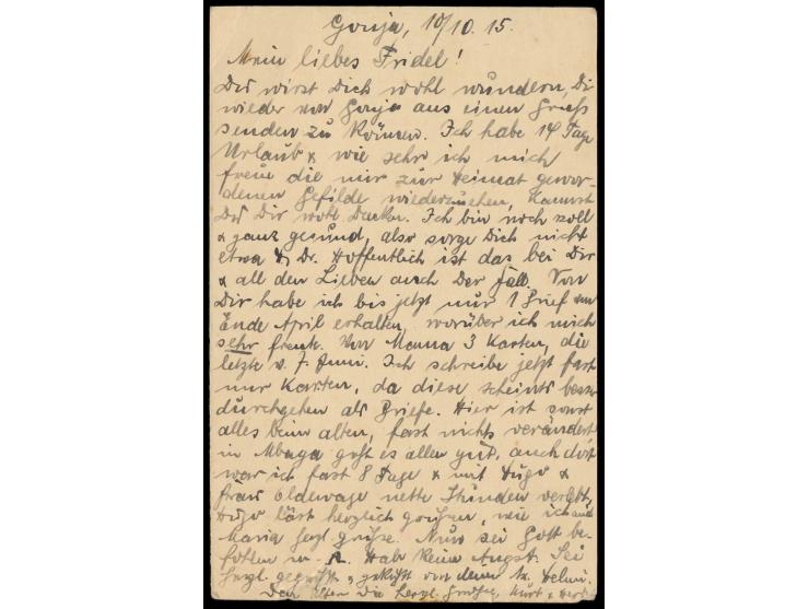 Ganzsache 7 1/2 H. mit Stempel  Buiko  11.10.(1915) nach Deutschland, geschrieben in  Gonja  (Missionsstation), rotvioletter 