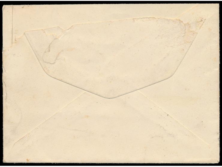 2 x Stempel  Otjosonjati  21.12.09 auf Brief mit 2 x 5 Pf. nach Worms, rückseitig fehlt ein kleiner Teil der Briefklappe, Bed