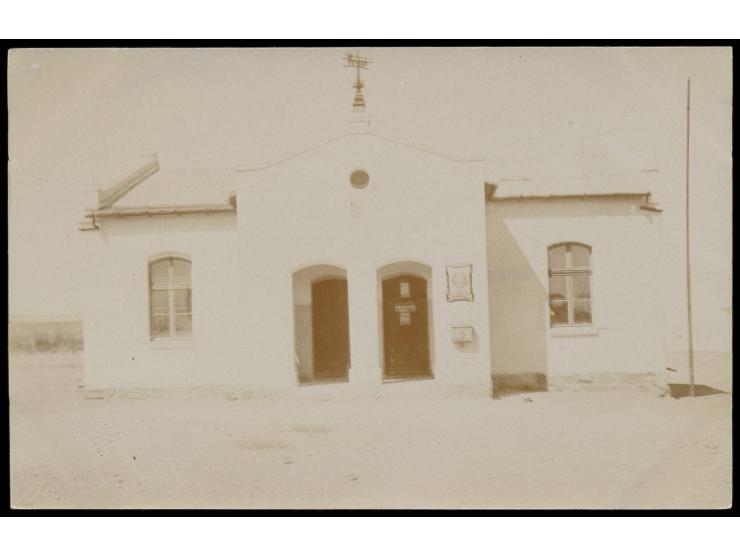 Foto-Ansichtskarte  Postagentur Kanus,  seltene Privataufnahme (etwas unscharf), ungebraucht, ca. 1910
Stichwörter: Ansichtsk