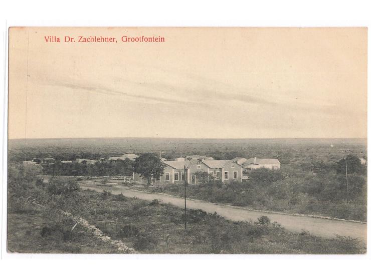 Ansichtskarte  Grootfontein - Villa Dr. Zachlehner,  ohne Verlagsangabe, ungebraucht, ca. 1912
