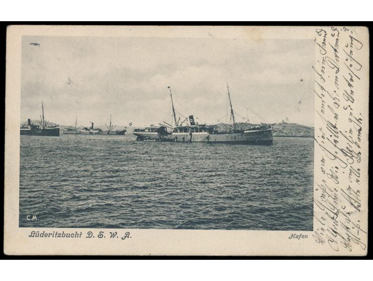 Deutsche Seepost  Linie Hamburg - Westafrika XXXIX.  18.1.13,   Dampfer Frieda Woermann,  eingesetzt auf der Linie Deutsch-Sü