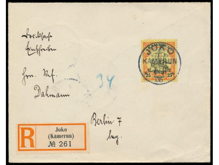 Einzelfrankatur 25 Pf. auf  Einschreiben-Drucksache  nach Berlin, zentrischer Stempel  Joko  7.11.06 (Luxusabschlag!), R-Zett
