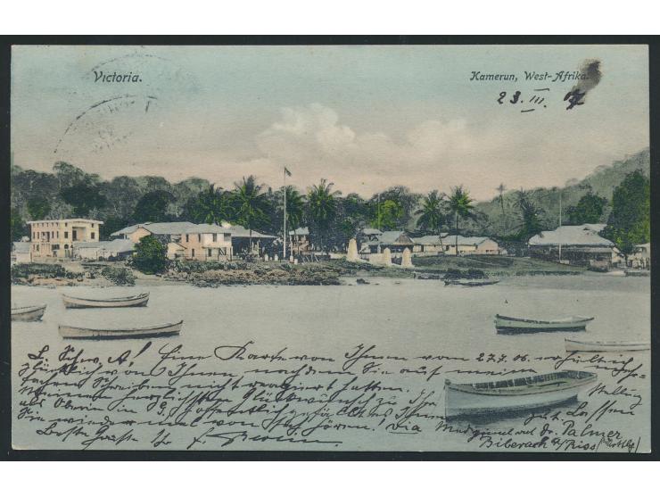 Stempel Deutsche Seepost &nbsp;Linie Hamburg - Westafrika VI. &nbsp;25.3.07, &nbsp;Dampfer Gertrud Woermann, &nbsp;Frankatur 