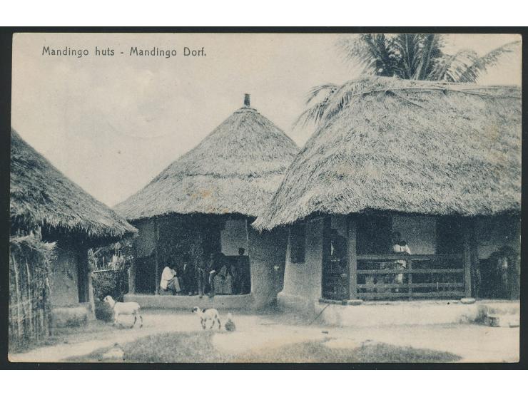 Stempel Deutsche Seepost  Linie Hamburg - Westafrika VII.  5.8.13, Dampfer Hans Woermann, mit L2  Deutsches Schutzgebiet  auf