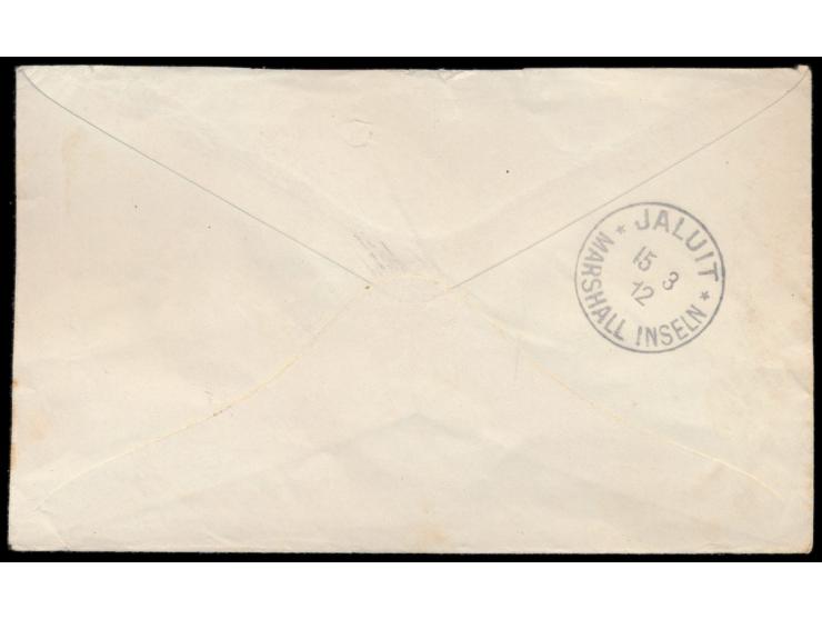 Gilbert &amp; Ellice Islands &nbsp;1/2 d. - 2 1/2 d. (kompletter Satz) auf Brief mit violettem Stempel General Post Office 12