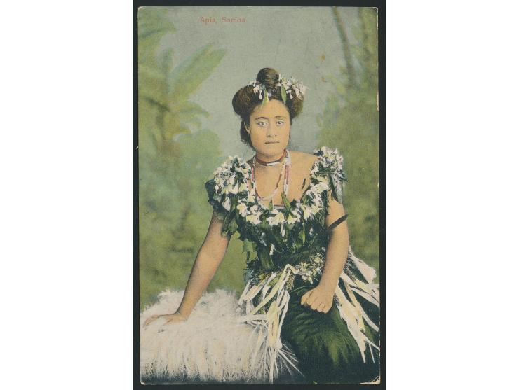 10 Pf. auf Ansichtskarte mit Stempel  Apia  22.12.13  nach Nukualofa, Tongatabu,  Bedarf
