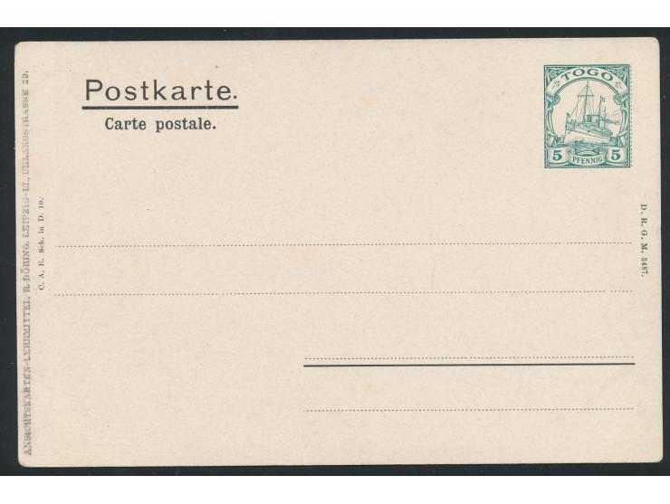 Privatganzsache  5 Pf. rückseitig Bild nach einem Gemälde von Hellgrewe, ungebraucht, Frech PP 3 F 1
Stichwort: Privatganzsac