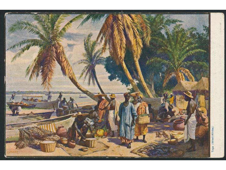 Privatganzsache  5 Pf. rückseitig Bild nach einem Gemälde von Hellgrewe, ungebraucht, Frech PP 3 F 1
Stichwort: Privatganzsac