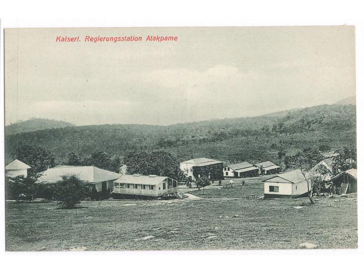 Ansichtskarte  Kaiserl. Regierungsstation Atakpame,  Verlag der Kathol. Mission in Lome, ungebraucht, ca. 1910
Stichwort: Ans