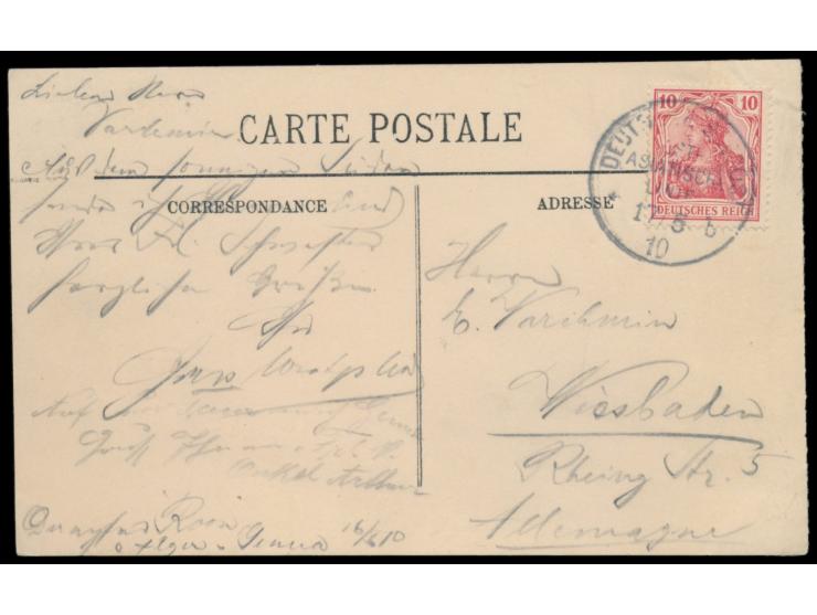 Ost-Asiatische Hauptlinie  (8) und  Ostasiatische-Linie  (3), Lot von 11 Belegen mit sauberen Abschlägen: OAHL UB b (26.8.00)