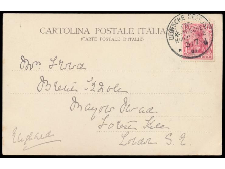 Ost-Asiatische Hauptlinie  (8) und  Ostasiatische-Linie  (3), Lot von 11 Belegen mit sauberen Abschlägen: OAHL UB b (26.8.00)