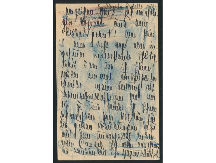 Venezuela-Blockade,  2 x Stempel  MSP No. 1  16.2.03,  S.M.S. Vineta,  auf  Feldpost-Vordruckkarte  nach Wilhelmshaven, gesch