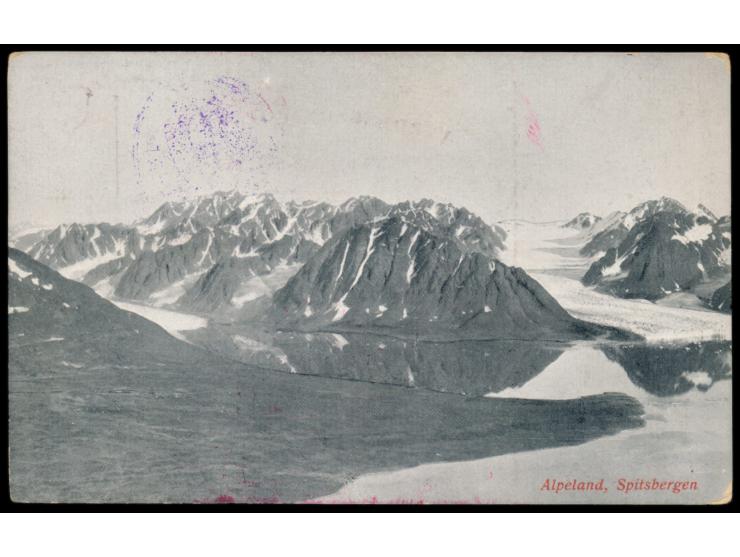 Stempel  MSP No. 88  5.9.17,  S. M. Hilfskreuzer Berlin,  während der Internierung in Trondheim, roter Kreisstempel  Marine S