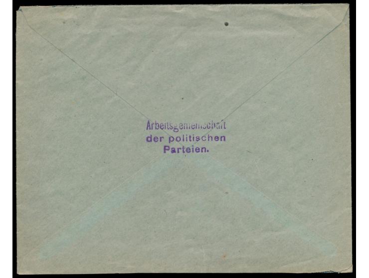 Einzelfrankatur 40 Pf. auf Brief mit Stempel  Deutsch-Eylau 1  28.5.20 innerhalb des Abstimmungsgebietes nach Finckenstein be