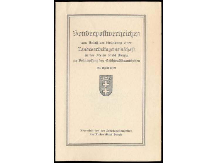 Geschenkheft &nbsp;der Landespostdirektion &quot;Sonderpostwertzeichen aus Anlass der Gründung eines Landesarbeitsgemeinschaf