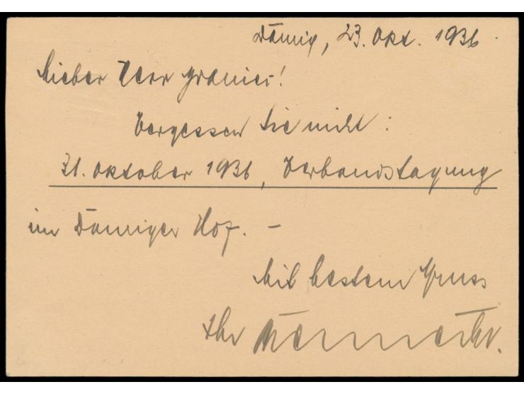 Polnische Post,  Ganzsache 15 Gr. (Werbetext "Telefon Miedzymiastowy ...", Stempel  Gdansk 1  24.10.36, nach Gdynia, Bedarf
