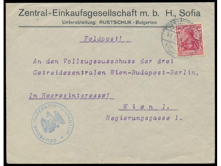 gebührenpflichtiger &nbsp;Geschäftsbrief &nbsp;der &quot;Zentral-Einkaufsgesellschaft m. b. H., Sofia, Unterabteilung: Rustsc