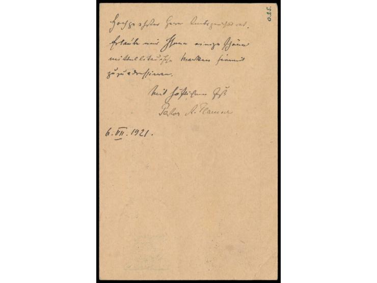 Mittellitauen,  Polen-Ganzsache 2 M. (Formblattverwendung) mit Zusatzfrankatur Mittellitauen 3 x 2 M., 3 M. und 5 M. als  Ein